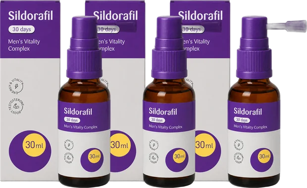 Sildorafil tre flaskor, 90-dagars förråd
